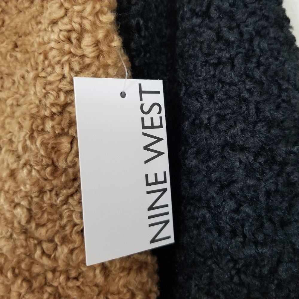 1 DAY SALE NEW Nine West MOTO Teddy/Sherpa Jacket - Picture 10 of 12